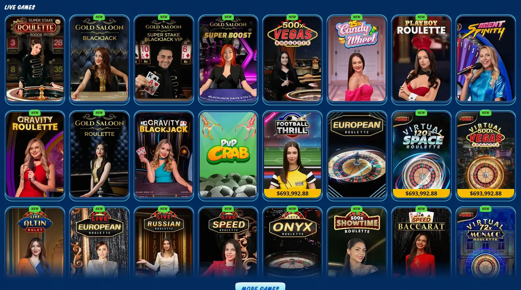 Dazard Casino Mobile App auf Smartphone mit Live Casino